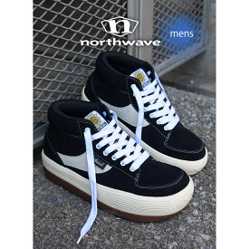 【1000円OFFクーポン発行中!】NORTHWAVE ノースウェーブ エスプレッソ チリ スエード スニーカー ESPRESSO CHILLI SUEDE BLACK/WHITE ( 黒 ブラック 白 ホワイト メンズ レディース ボリュームソール 厚底 国内正規品 NW-002 )