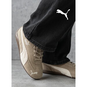 【15時までのご注文で即日発送!!】PUMA プーマ SPEEDCAT スピードキャット スニーカー ELEVATED W ELEVATED ICE COFFEE ( ベージュ レディース 薄底 ドライビングシューズ スエード ウィメンズ ぺたんこ