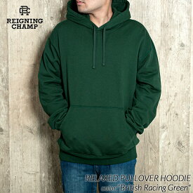 REIGNING CHAMP RELAXED PULLOVER HOODIE MIDWEIGHT Green レイニングチャンプ プルオーバー フーディー ( 緑 グリーン パーカー スウェット レーニングチャンプ RC-3719 )