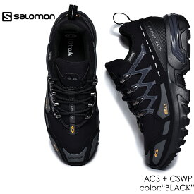 SALOMON ACS + CSWP "BLACK" サロモン エーシーエス スニーカー ( 黒 ブラック テック XT-6 XT-4 シューズ 靴 メンズ レディース ウィメンズ L47307800 )