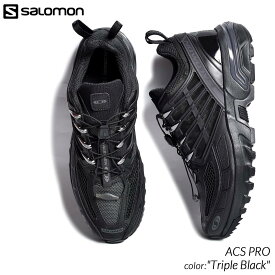 【楽天スーパーセール限定クーポン発行中!!】SALOMON ACS PRO "Triple Black" サロモン エーシーエス プロ スニーカー ( 黒 ブラック シューズ 靴 テック XT-6 XT-4 メンズ レディース ウィメンズ L47179800 )