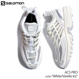 【楽天スーパーセール限定クーポン発行中!!】SALOMON ACS PRO "White/Vanilla Ice" サロモン エーシーエス プロ スニーカー ( 白 ホワイト シューズ 靴 テック XT-6 XT-4 メンズ レディース ウィメンズ L47179900 )