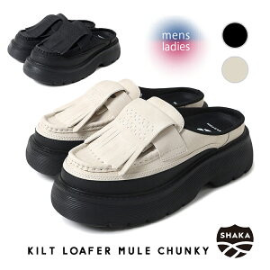 y}\N[|zzIIzSHAKA VJ Lg [t@[ ~[ `L[ Xj[J[ KILT LOAFER MULE CHUNKY BLACK LINEN ( ꂢ ^bZ vC  ubN x[W 