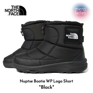 y15܂ł̂őIIzTHE NORTH FACE U m[XtFCX kvV u[c V[g Xm[u[c Nuptse Bootie WP Logo Short BLACK (  ubN NF52280KW )