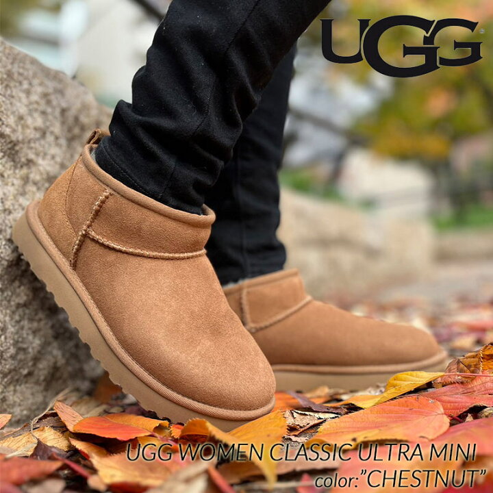 楽天市場】UGG WOMEN CLASSIC ULTRA MINI CHESTNUT アグ ムートン 