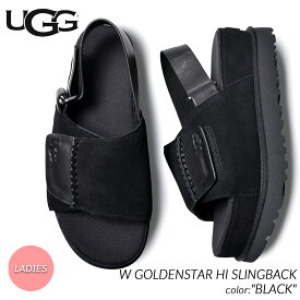 【楽天スーパーセール限定クーポン発行中!!】UGG W GOLDENSTAR HI SLINGBACK SANDAL "BLACK" アグ ウィメンズ ゴールデンスター サンダル レディース ( スライド 黒 ブラック 厚底 ウィメンズ 1152652 )