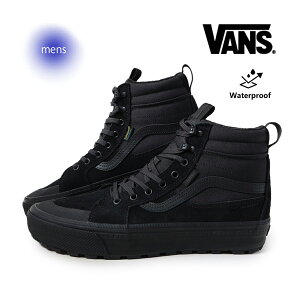 y15܂ł̂őIIzVANS @Y Mte XP[gnC Xj[J[ Sk8-Hi Waterproof Insulated BLACK ( XPnC ubN  oY Y  fM VN000DAQBKA )