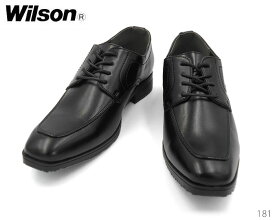 Wilson ウィルソン 181 黒 メンズ ビジネスシューズ 紳士靴 ヒモ 防水 滑りにくい 冠婚葬祭