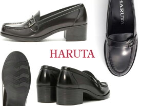【エントリーで全品ポイントプラス10倍！5/1(水)～6/1(土)】 HARUTA ハルタ 4600 レディス リングストラップ ヒールアップローファー 靴