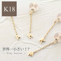 楽天市場】イニシャルピアス 18kの通販