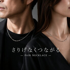 ペアネックレス ステンレス 金属アレルギー対応 刻印無料 名入れ ブランド カップル お揃い メンズ レディース つけっぱなし さりげないペア バレないペア シンプル 記念日 誕生日 プレゼント