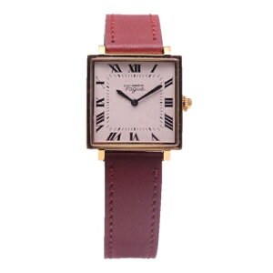 �y�V�i�z�y�������K�i�zVAGUE WATCH�@CR-L-002 CR-S-002 Carre BROWN �r���v�@�N�I�[�c�@���f�B�[�X ���@�[�O�E�H�b�`