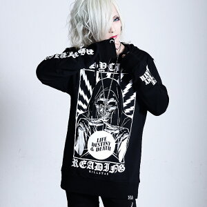 楽天市場 Killstar キルスター Psychic Pullover Hoodie パーカー メンズ レディース プルオーバー フード ロング丈 V系 パーカー 春夏 ファッション ロック パンク ストリート ブランド 黒 ブラック スカル 派手 個性的 冬 冬服 春物 ビジュアル系 ファッション