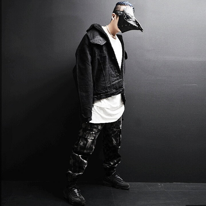 楽天市場 モード系 V系 アウター メンズ 裏ボア Gジャン ボア メンズ デニムジャケット メンズ 裏ボア ヴィジュアル系 アウター ロックファッション メンズ 黒 モード系 デニム パンク ロック 大きいサイズ オズ Oz マイノリティ Minority Ozオズ