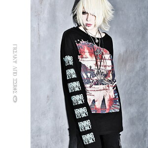 楽天市場 ロンt 個性的 原宿系 ファッション Tシャツ 長袖 V系 Tシャツ 長袖tシャツ ヴィジュアル系 ファッション ロンt メンズ 袖プリント 派手 ビッグサイズ オーバーサイズ ビジュアル系 個性的 服 メンズ パンク ロック ファッション Oz オズ オルターベノム