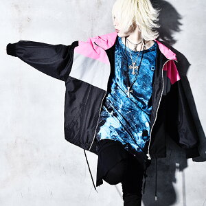 楽天市場 V系 ヴィジュアル系 ファッション 派手 ジャケット 蛍光 ナイロンジャケット メンズ ライトアウター メンズ マウンテンパーカー ロック ファッション 個性的 服 メンズ 原宿系 ジャケット 韓国 レディース 愛朔 ホスト 春 春服 Oz オズ オルターベノム