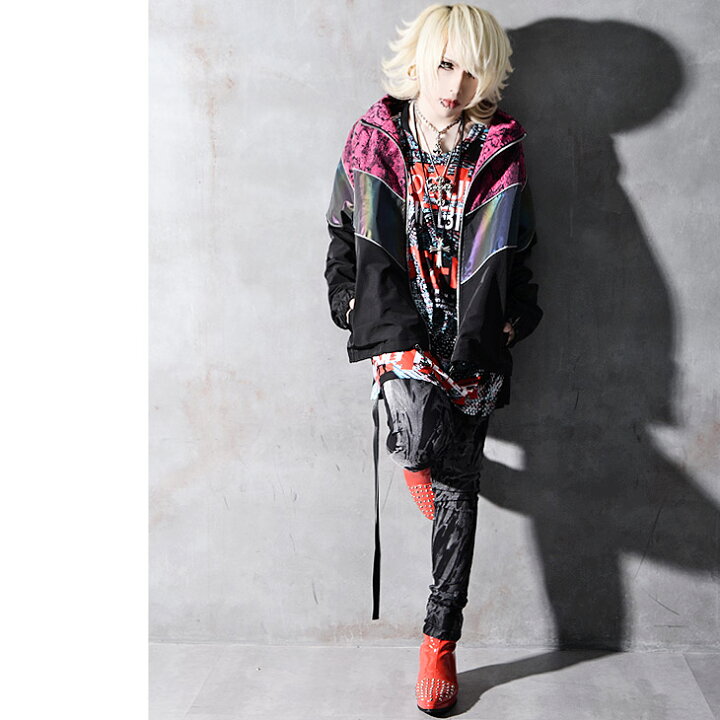 楽天市場 V系 メンズ ヴィジュアル系 ファッション 大きいサイズ ジャケット サイバーパンク サイバー ファッション 派手 個性的 服 パンク ロック ファッション 大きいサイズ ストリート ブランド 原宿系 柄 ビジュアル系 Alter Venomv オルターベノム Ozオズ