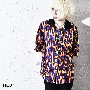 楽天市場 V系 メンズ シャツ ヴィジュアル系 ファッション オープンカラーシャツ カットソー パンク ロック ファッション 開襟シャツ 衣装 夏 V系 レディース 大きいサイズ 派手な 服 派手 シャツ 個性的 奇抜 ブランド 大きいサイズ ビジュアル系 オーバーサイズ Oz