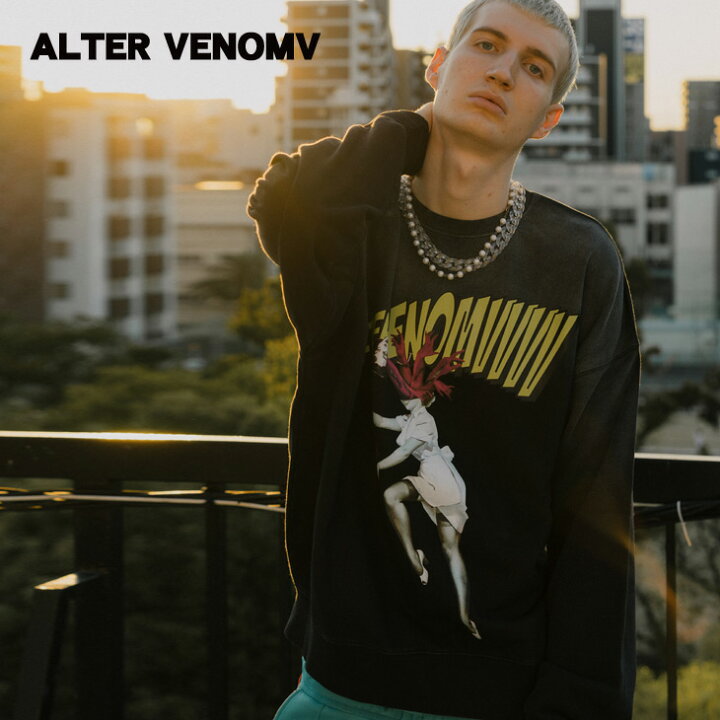 楽天市場 オルターベノム Alter Venomv Parasite Sweatshirt 原宿系 ファッション トレーナー スウェットトレーナー ストリート系 トレーナー ブランド 原宿系 ユニセックス V系 メンズ 地雷 服 病みかわいい メンヘラ 服 ヴィジュアル系 ファッション パンク ロック