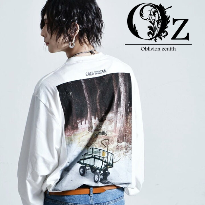 楽天市場 V系 ファッション メンズ 長袖 Tシャツ ロンt 韓国ファッション ヴィジュアル系 ストリートファッション 大きいサイズ オーバーサイズ パンクロック ストリート系 ロング 原宿系 原宿ファッション ブラック ホワイト ビッグt ブランド オズ Oz Ozオズ