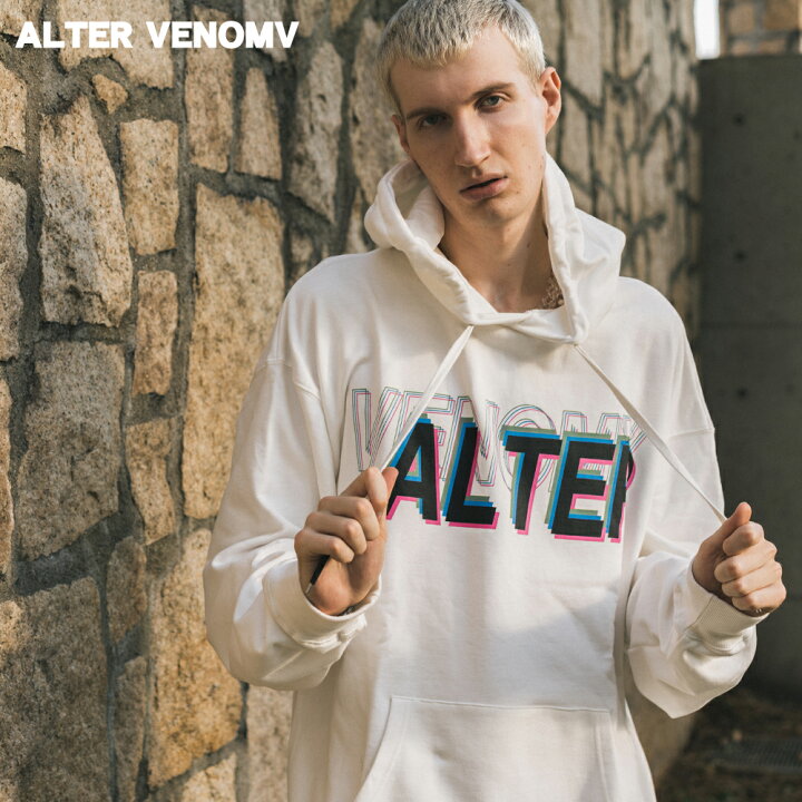 楽天市場 オルターベノム Alter Venomv Poor Security Hoodie 原宿系 パーカー 派手 な 服 V系 メンズ パーカー プルパーカー ストリート パーカー ブランド メンヘラ 服 病みかわいい 個性的 パーカー ロング丈 ヴィジュアル系 ファッション パーカー メンズ 服