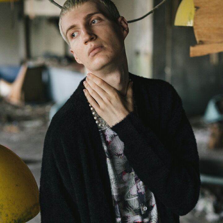 楽天市場 カーディガン ロングカーディガン V系 ファッション メンズ ヴィジュアル系 ニット セーター メンズ ブランド ロング丈 ロング オーバーサイズ 長袖 パンク ロック 原宿系 ストリート 派手な服 春 春服 春物 モード系 原宿系 ロック オルターベノム Alter