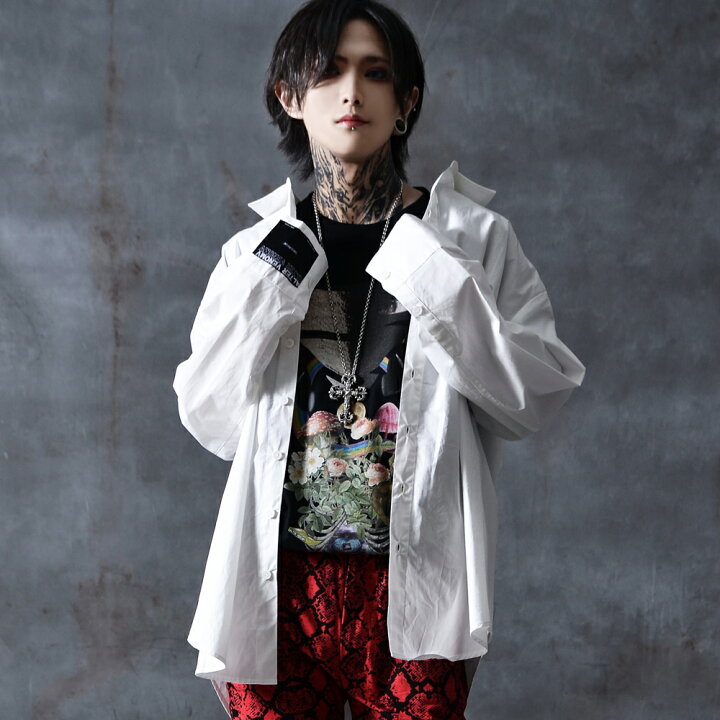 楽天市場 シャツ メンズ オーバーサイズシャツ V系 ヴィジュアル系 ファッション メンズ ブランド 大きいサイズ ロング丈 長袖 シャツ ロングシャツ ブランド 服 個性的 長袖シャツ 黒 ブラック 白 ホワイト パンク ロック オシャレ モード系 原宿系 オルターベノム 楽天市場 シャツ メンズ オーバーサイズシャツ V系 ヴィジュアル系 ファッション メンズ ブランド 大きいサイズ ロング丈 長袖 シャツ ロングシャツ ブランド 服 個性的 長袖シャツ 黒 ブラック 白 ホワイト パンク ロック オシャレ モード系 原宿系 オルターベノム