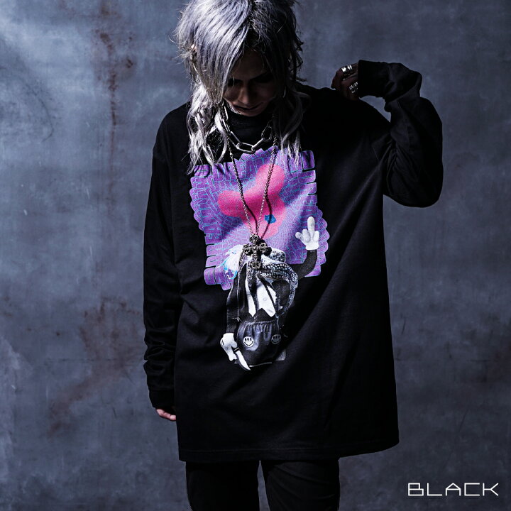 楽天市場 V系 ファッション ロンt メンズ ヴィジュアル系 ホスト ファッション Tシャツ 長袖tシャツ 長袖 カットソー ブランド オーバーサイズ レディース サイバーパンク サイバー 個性的 派手 奇抜 黒 ブラック ロック オシャレ 地雷系 病みかわ 原宿系 オルターベノム