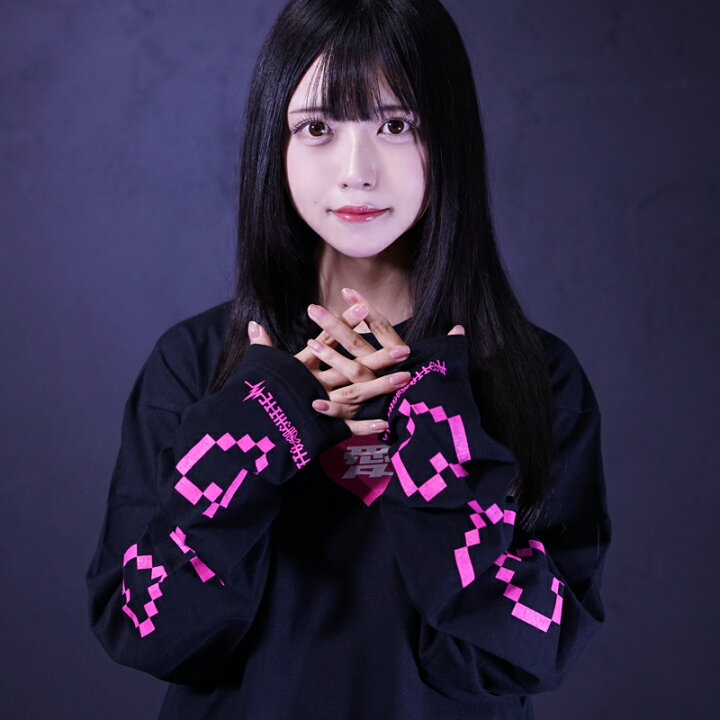 楽天市場】Tシャツ 長袖Tシャツ カットソー ロンT ロング丈 ハート 