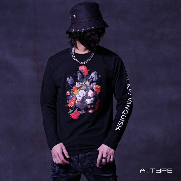 楽天市場】V系 tシャツ メンズ 長袖 ロンT ブランド カットソー 長袖T 