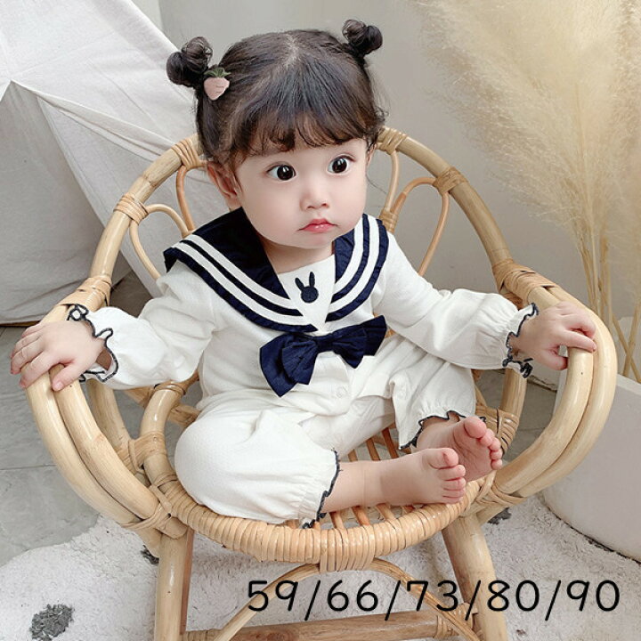 楽天市場】ロンパース（前開き）ベビー 服 新生児 女の子 ベビー用品 