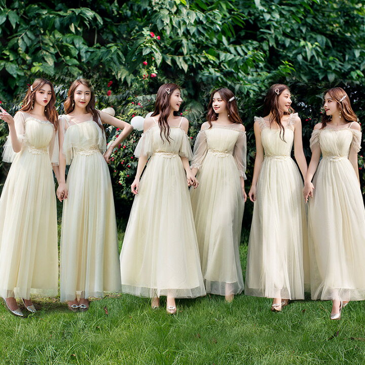 楽天市場】ブライズメイドドレス フレア オフショルダー マキシ丈 ロング丈 ゲストドレス フォーマルドレス 結婚式 お揃いドレス二次会 ブライダル  レースフォーマル 発表会 ドレス ロングドレス レディース ピアノ ドレス 素敵 高級 コンクールドレス : pregalostore オフショルダー ブライズメイド ドレス 女性用 2026 シフォン マーメイド プリーツ フォーマル イブニング パーティー ガウン