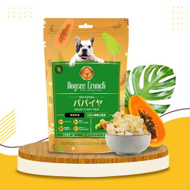 Dogsee Crunch (ドッグシークランチ)パパイヤ 10g ドックフード フリーズドライ 新鮮果物 フレーク イヌ用 全品種 全年齢 手作り 健康おやつ ［正規品］