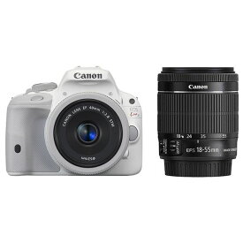 【中古】【1年保証】【美品】Canon EOS Kiss X7 40mm F2.8 STM + 18-55mm IS STM ホワイト
