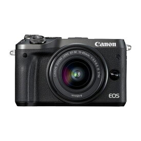 【中古】【1年保証】【美品】Canon EOS M6 レンズキット 15-45mm IS STM ブラック