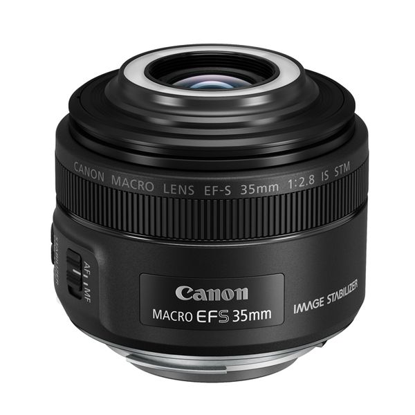 中古 即納最大半額 Canon EF-S スーパーセール期間限定 35mm F2.8 マクロ IS １年保証 STM 美品
