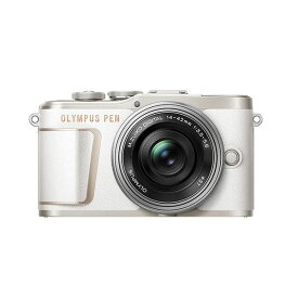 【中古】【1年保証】【美品】OLYMPUS PEN E-PL10 14-42mm EZ レンズキット ホワイト