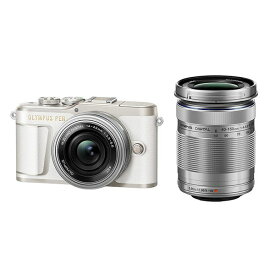 【中古】【1年保証】【美品】OLYMPUS PEN E-PL9 EZ ダブルズームキット ホワイト