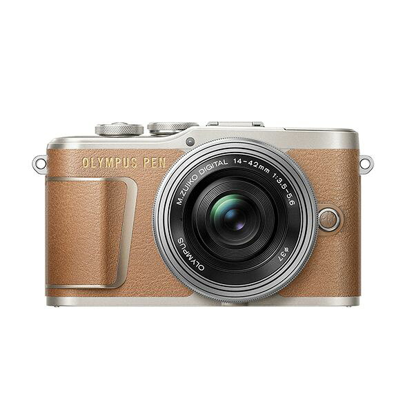 【中古】【１年保証】【美品】OLYMPUS PEN E-PL9 14-42mm EZ レンズキット ブラウン