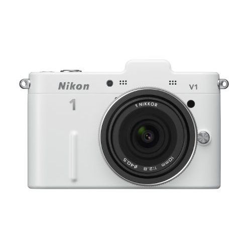 お得 価格 交渉 送料無料 中古 Nikon V1 薄型レンズキット ホワイト １年保証 美品