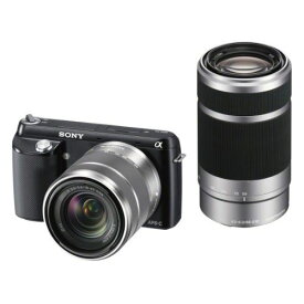 【中古】【1年保証】【美品】SONY NEX-F3 ダブルズームレンズキット ブラック