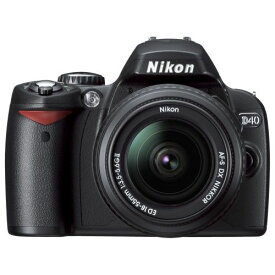 【中古】【1年保証】【美品】Nikon D40 18-55mm F3.5-5.6 II ブラック