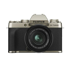 【中古】【1年保証】【美品】FUJIFILM X-T200 レンズキット シャンパンゴールド