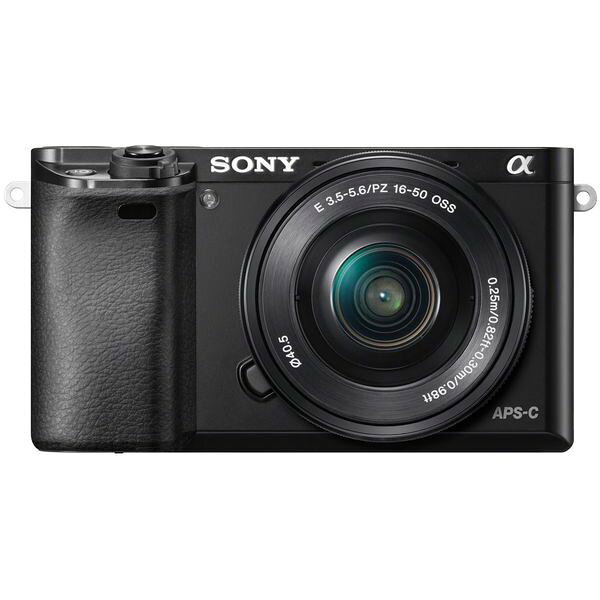 【中古】【１年保証】【美品】SONY α6000 パワーズームキット PZ 16-50mm OSS ブラック [ILCE-6000L]