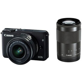 【中古】【1年保証】【美品】Canon EOS M10 15-45mm 55-200mm ダブルズームキット ブラック