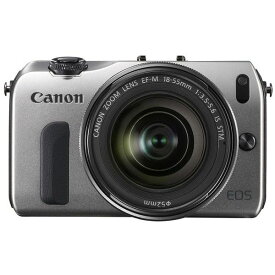 【中古】【1年保証】【美品】Canon EOS M レンズキット 18-55mm IS STM シルバー