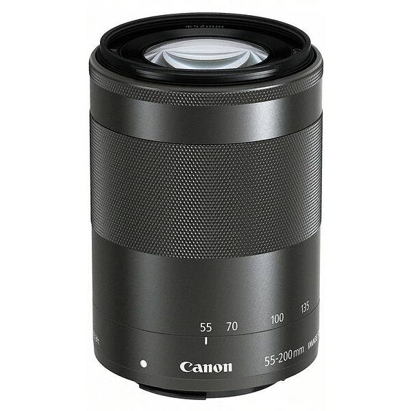 【中古】【１年保証】【美品】Canon EF-M 55-200mm F4.5-6.3 IS STM グラファイト