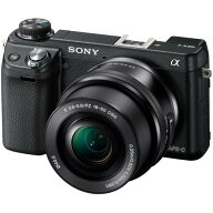 【中古】【1年保証】【美品】SONY NEX-6 パワーズームレンズキット (PZ 16-50mm) ブラック [NEX-6L]