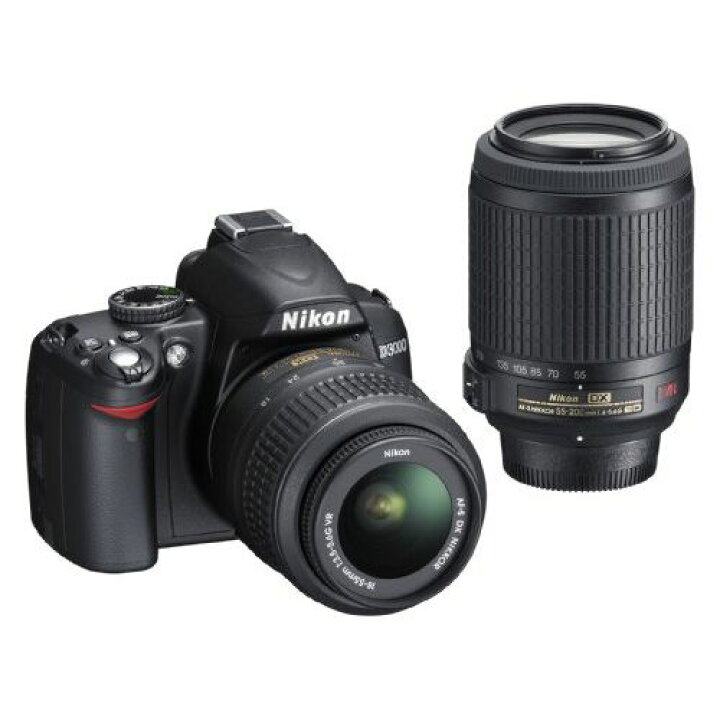 楽天市場】【中古】【1年保証】【美品】Nikon D3000 18-55mm 55-200mm  