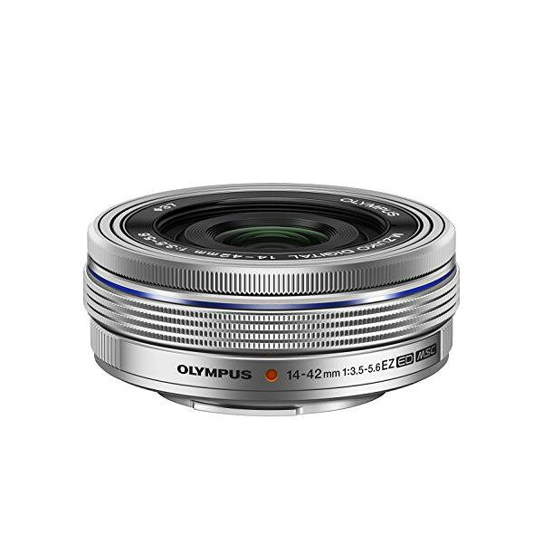 【中古】【１年保証】【美品】OLYMPUS M.ZUIKO DIGITAL ED 14-42mm F3.5-5.6 EZ シルバー
